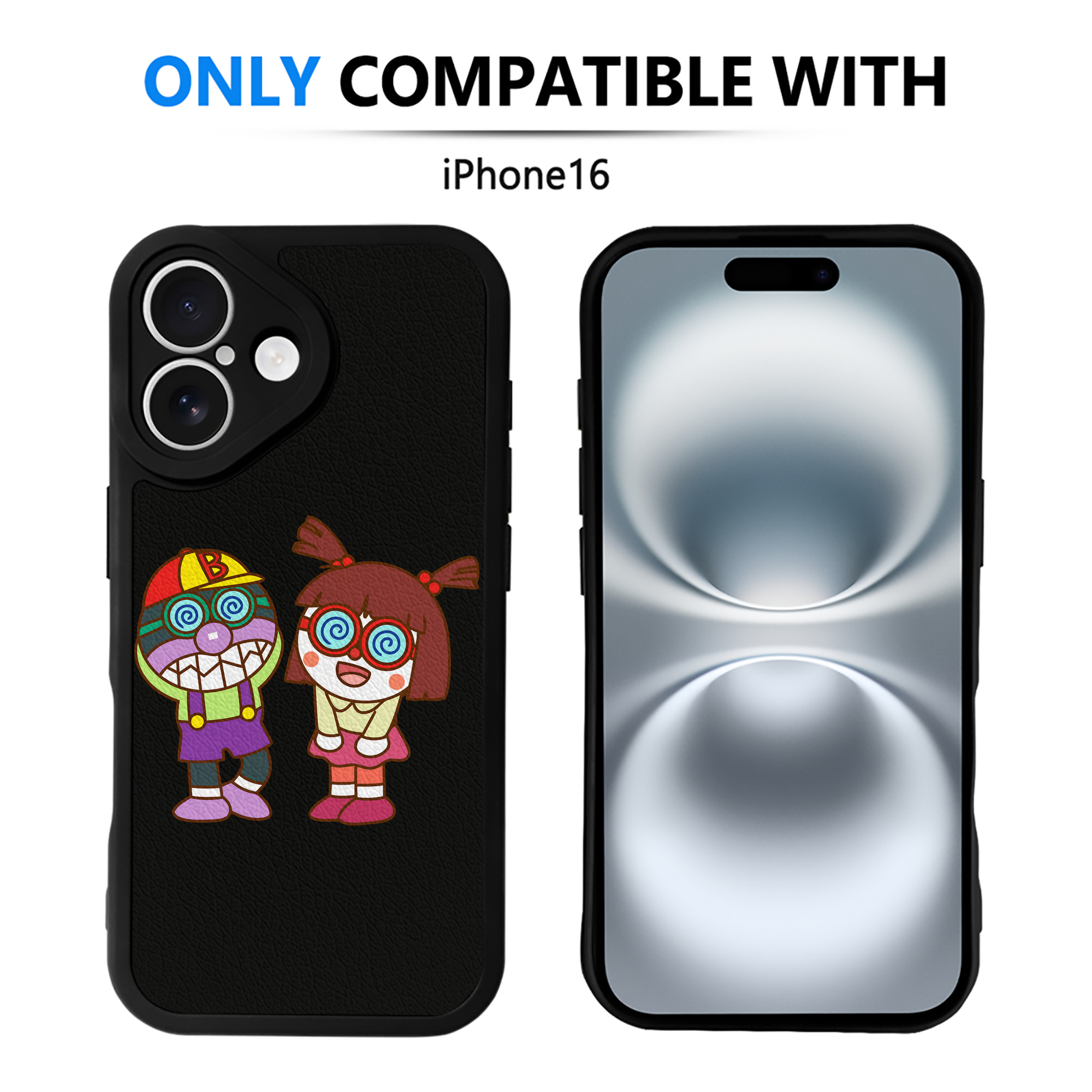 （画像用） アンパンマン Anpanman 【iPhone 16シリーズ対応】シリコンスマホケース（レザー調） 材質：シリコン